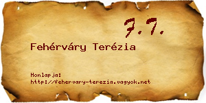 Fehérváry Terézia névjegykártya